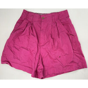 Vintage Womens Dockers Shorts Size 8 Pink High Waisted Pleated